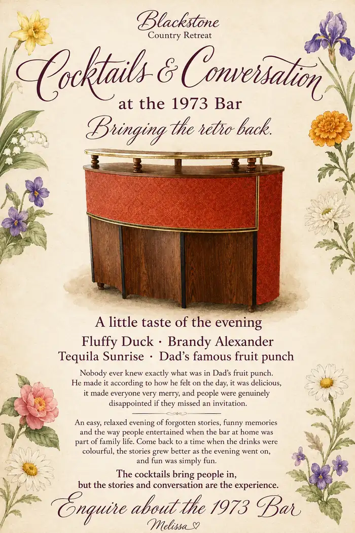 Cocktails and Conversation at the 1973 Bar
